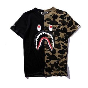 Bape A Bathing Ape Size Half Camo Shark WGM World Gone Mad T Shirt